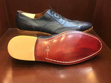 Load image into Gallery viewer, El Capo Blue &amp; Blue Croc Oxford Men&#39;s Shoes
