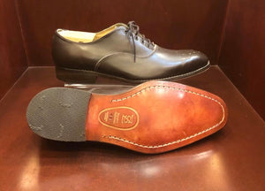 Edo Brown Oxford with toe perforation