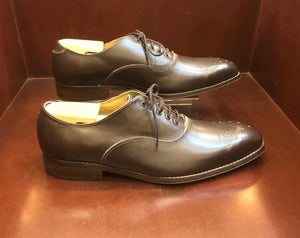 Edo Brown Oxford with toe perforation