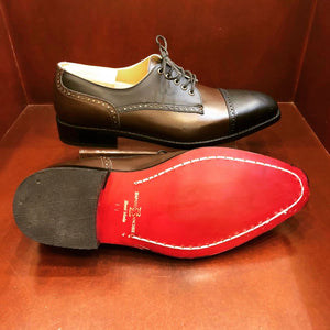 Javier Black & Brown Derby Men's Shoes