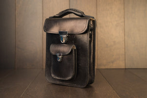 Leather Satchel Black